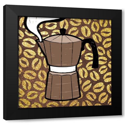 Life After Coffee 3 Black Modern Wood Framed Art Print by Prime, Marcus