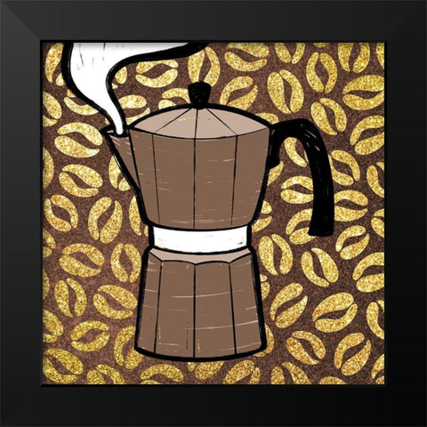 Life After Coffee 3 Black Modern Wood Framed Art Print by Prime, Marcus