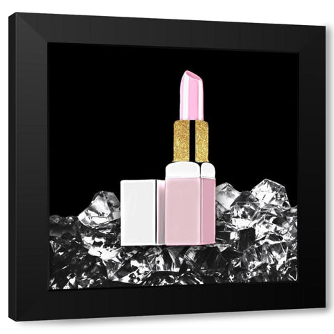 Fashion Lipstick Black Modern Wood Framed Art Print by Prime, Marcus