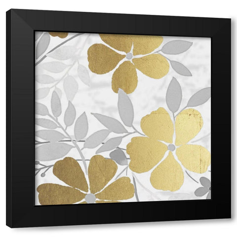 Golden Spring Bunch 2 Black Modern Wood Framed Art Print by Prime, Marcus