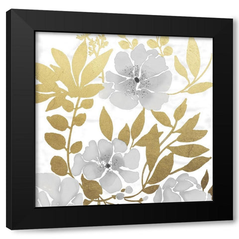 Gold Mid Day Bouquet 1 Black Modern Wood Framed Art Print with Double Matting by Prime, Marcus