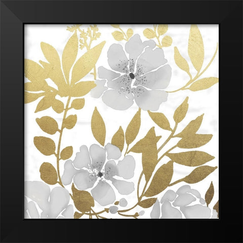 Gold Mid Day Bouquet 1 Black Modern Wood Framed Art Print by Prime, Marcus