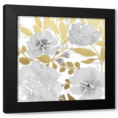 Gold Mid Day Bouquet 2 Black Modern Wood Framed Art Print with Double Matting by Prime, Marcus