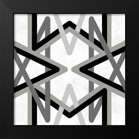 Monochromatic Textile 2 Black Modern Wood Framed Art Print by Prime, Marcus