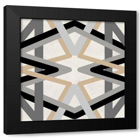 Desert Textile 2 Black Modern Wood Framed Art Print by Prime, Marcus