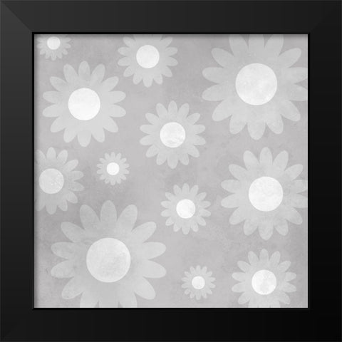 Monochromatic Floral Black Modern Wood Framed Art Print by Prime, Marcus