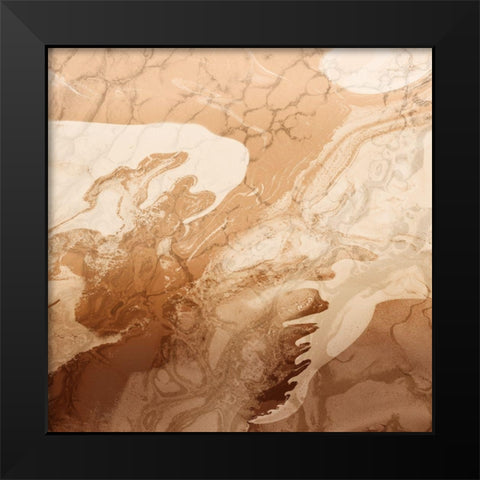 Melanin Abstract Black Modern Wood Framed Art Print by Prime, Marcus