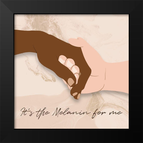 Melanin For Me Black Modern Wood Framed Art Print by Prime, Marcus