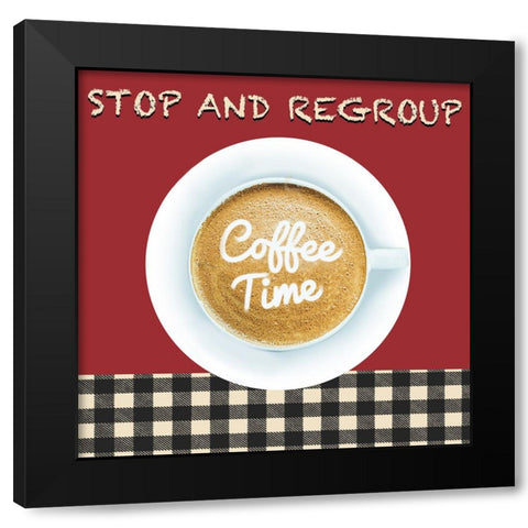 Kitchen Cafe Black Modern Wood Framed Art Print with Double Matting by Prime, Marcus