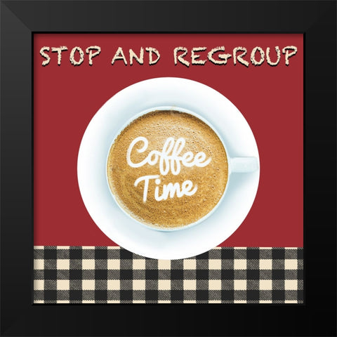 Kitchen Cafe Black Modern Wood Framed Art Print by Prime, Marcus