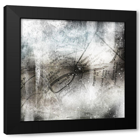 New York New York Black Modern Wood Framed Art Print with Double Matting by Prime, Marcus