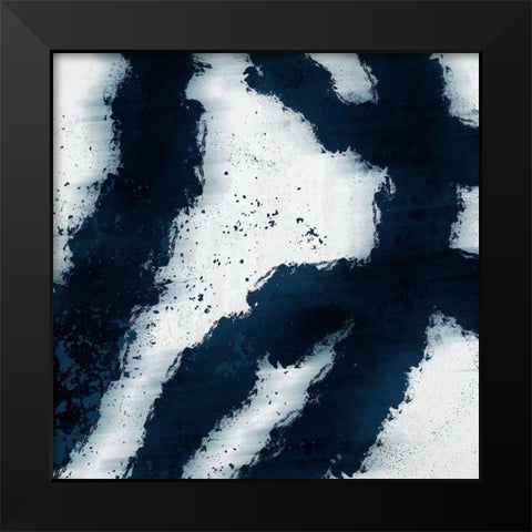 Striking Lines Black Modern Wood Framed Art Print by Prime, Marcus