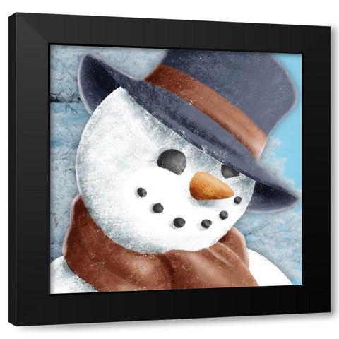 Frosty Friend Black Modern Wood Framed Art Print by Prime, Marcus