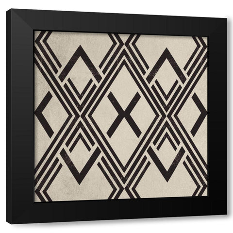 Triangular Majesty Black Modern Wood Framed Art Print with Double Matting by Prime, Marcus