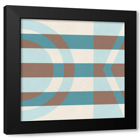 Shifted Parallels Black Modern Wood Framed Art Print by Prime, Marcus