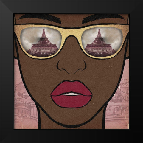 Paris Searching Black Modern Wood Framed Art Print by Prime, Marcus