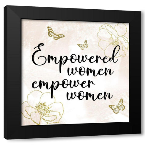 Empowered Woman 2 Black Modern Wood Framed Art Print by Prime, Marcus
