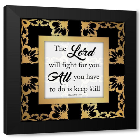 Keep Still Black Modern Wood Framed Art Print by Prime, Marcus