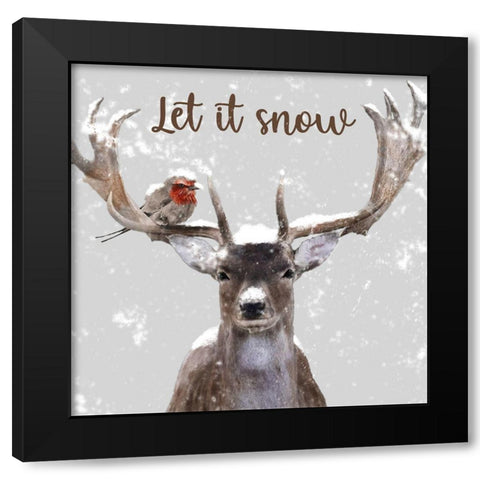 Let In School Black Modern Wood Framed Art Print by Prime, Marcus