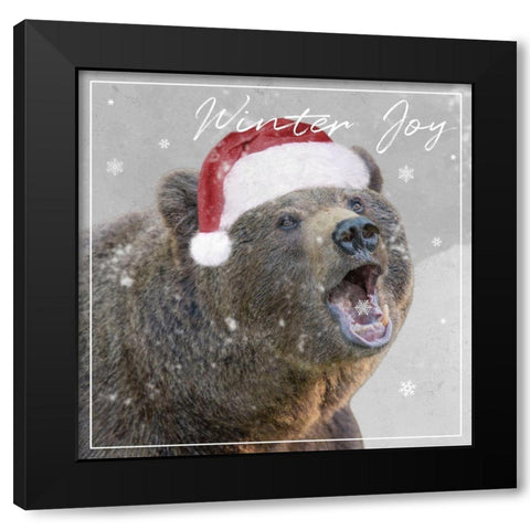 Winter Joy Black Modern Wood Framed Art Print with Double Matting by Prime, Marcus