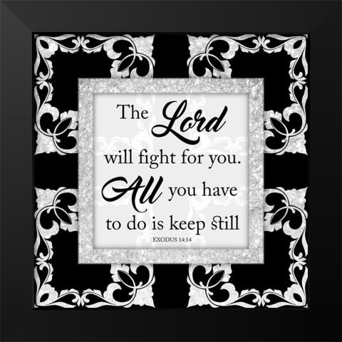 Keep Still 2 Black Modern Wood Framed Art Print by Prime, Marcus