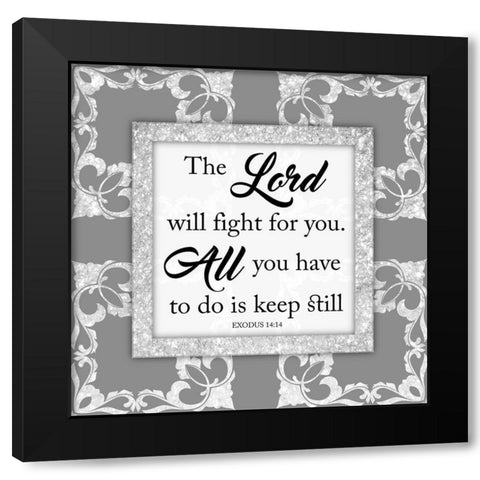 Keep Still 1 Black Modern Wood Framed Art Print with Double Matting by Prime, Marcus