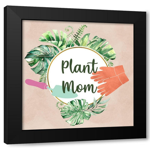 Gradening Mom Black Modern Wood Framed Art Print with Double Matting by Prime, Marcus