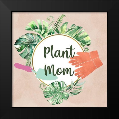 Gradening Mom Black Modern Wood Framed Art Print by Prime, Marcus