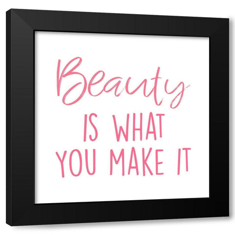 Making Beauty 1 Black Modern Wood Framed Art Print by Prime, Marcus
