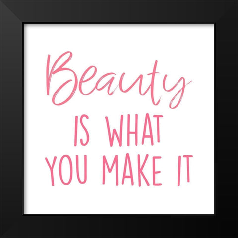 Making Beauty 1 Black Modern Wood Framed Art Print by Prime, Marcus