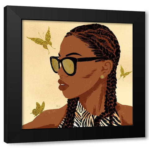 Fierce And Powerful 2 Black Modern Wood Framed Art Print by Prime, Marcus