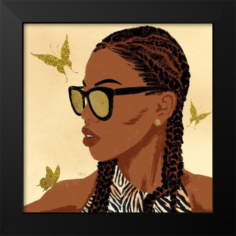 Fierce And Powerful 2 Black Modern Wood Framed Art Print by Prime, Marcus