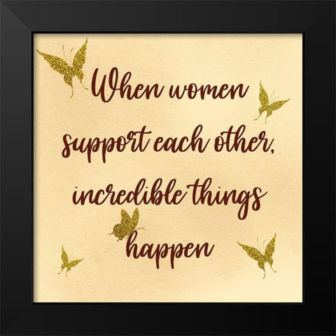 Supportive And Incredible Black Modern Wood Framed Art Print by Prime, Marcus