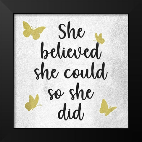 Breathtaking Belief 1 Black Modern Wood Framed Art Print by Prime, Marcus