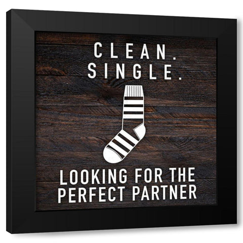 Clean Single Black Modern Wood Framed Art Print by Prime, Marcus