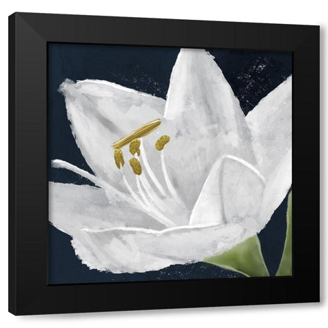 Lilly Energy Black Modern Wood Framed Art Print by Prime, Marcus