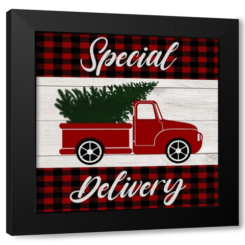 Special Delivery Black Modern Wood Framed Art Print with Double Matting by Prime, Marcus