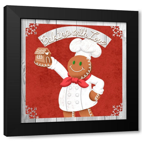 Lovely Baking Black Modern Wood Framed Art Print with Double Matting by Prime, Marcus