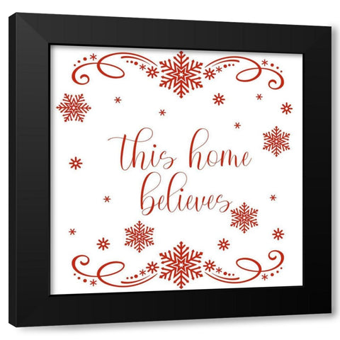 This Home Believes 1 Black Modern Wood Framed Art Print with Double Matting by Prime, Marcus