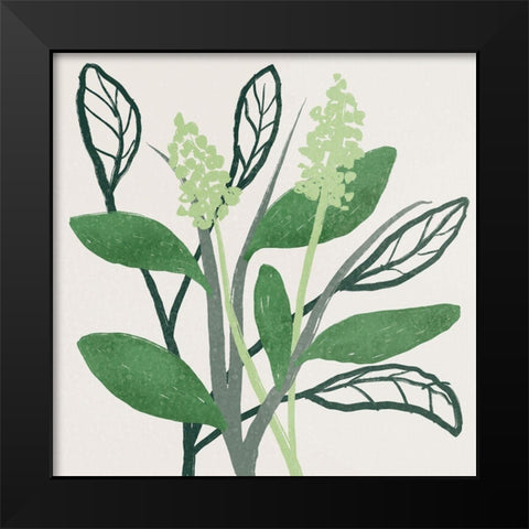 Intertwined Foliage 2 Black Modern Wood Framed Art Print by Prime, Marcus