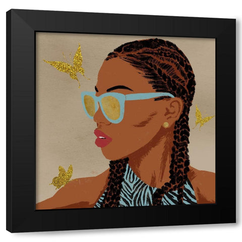 Fierce And Elegant 2 Black Modern Wood Framed Art Print with Double Matting by Prime, Marcus