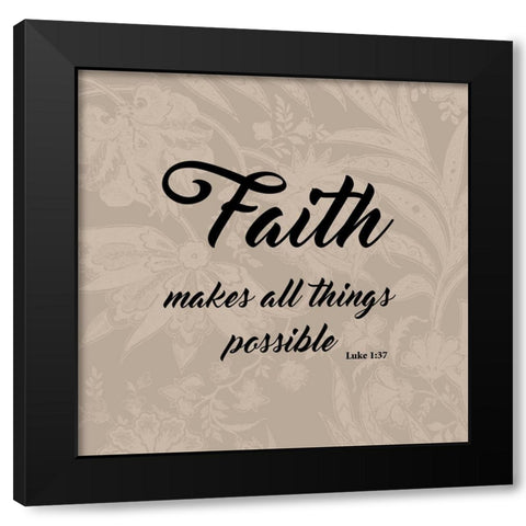 Possible Faith Black Modern Wood Framed Art Print with Double Matting by Prime, Marcus