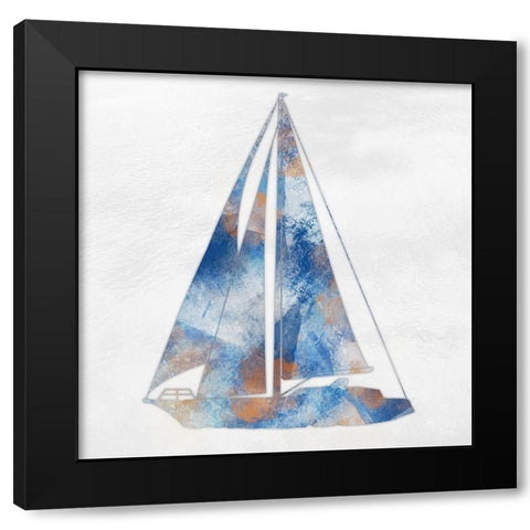 Rustic Coastal 1 Black Modern Wood Framed Art Print with Double Matting by Prime, Marcus