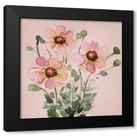 Blooming Bunch 1 Black Modern Wood Framed Art Print by Prime, Marcus