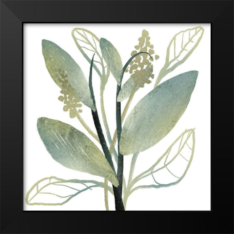 Intertwined Vibrant Foliage 1 Black Modern Wood Framed Art Print by Prime, Marcus