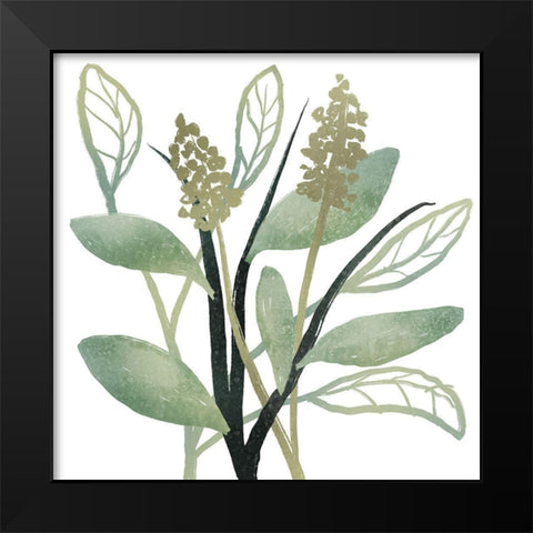 Intertwined Vibrant Foliage 2 Black Modern Wood Framed Art Print by Prime, Marcus