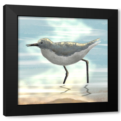 Dawning Friends 1 Black Modern Wood Framed Art Print with Double Matting by Prime, Marcus