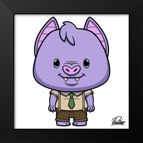 Baxter Bat Black Modern Wood Framed Art Print by Prime, Marcus