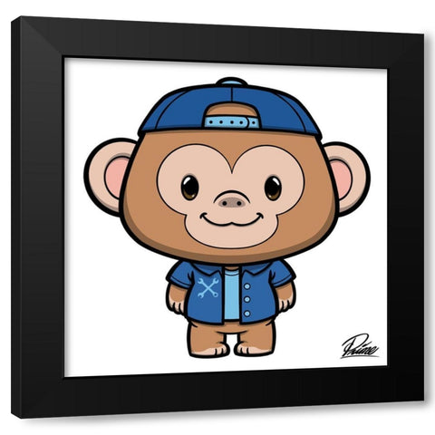 Ramsey Monkey Black Modern Wood Framed Art Print by Prime, Marcus