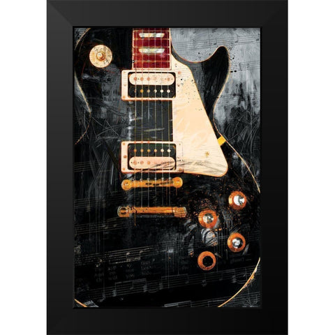 Midnight Rider Black Modern Wood Framed Art Print by Miller, Savannah